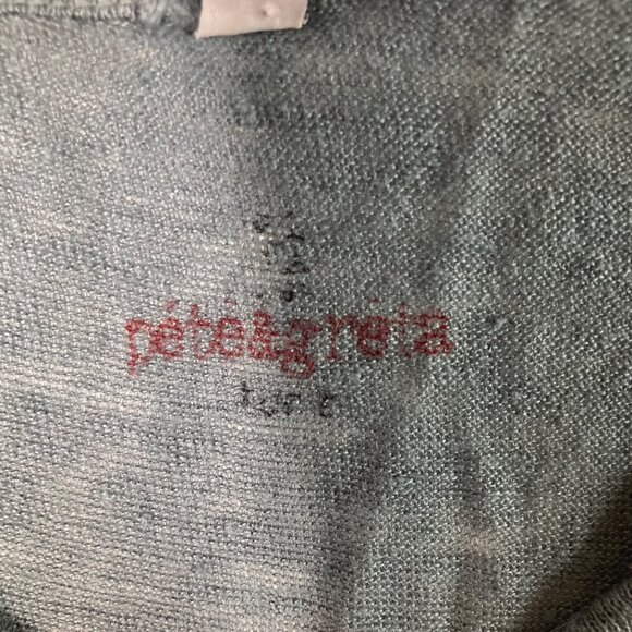 Womens Pete & Greta Johnny Was Hi Lo Linen Slub Tee Shirt Dress M Green - Picture 7 of 10